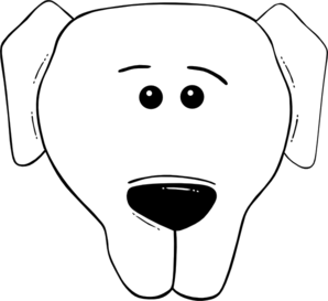 Dog Face Cartoon Clip Art
